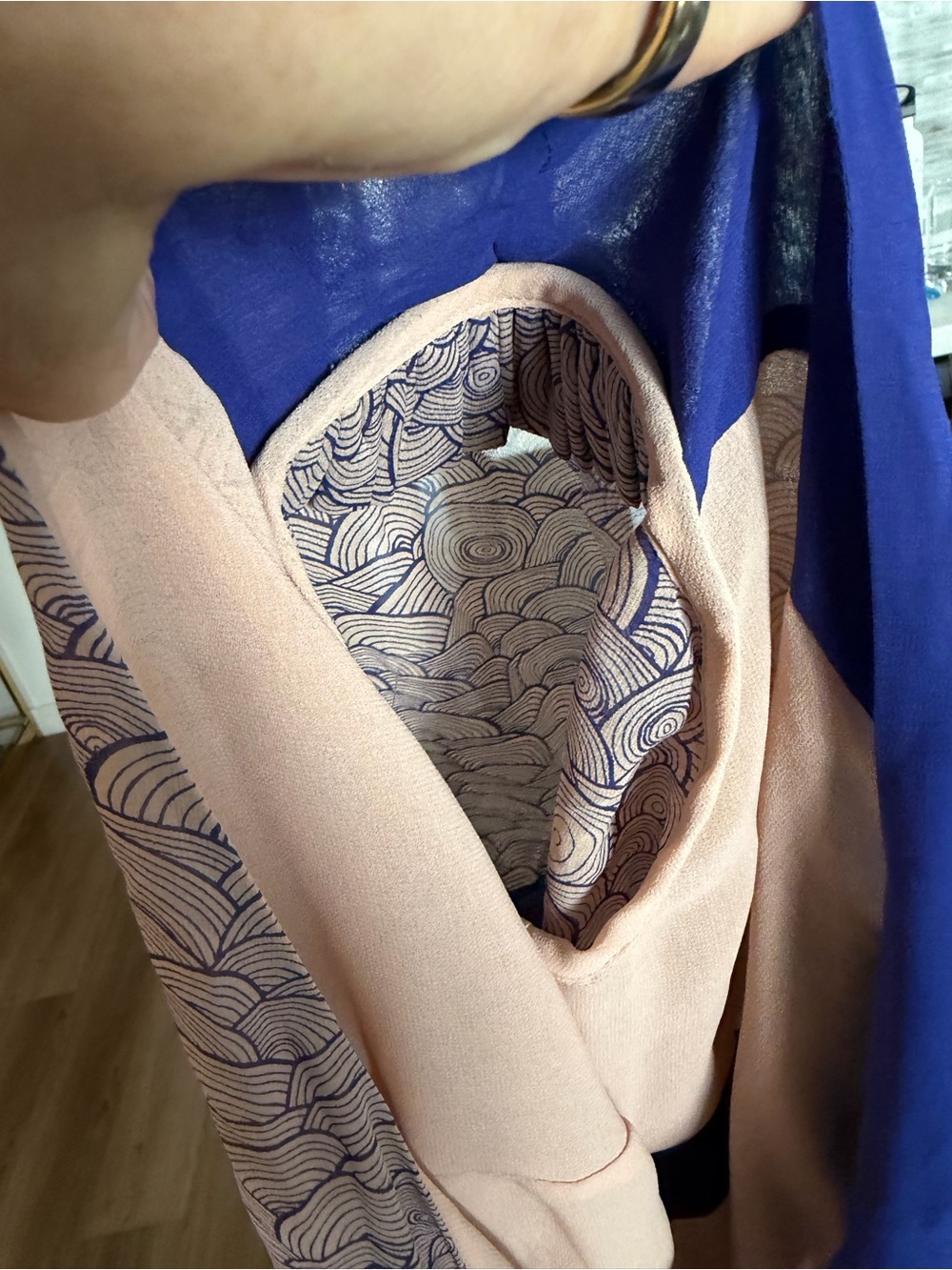 Yasmin LeBon 100% Silk Maxi Dress with Puff Sleeve Tie Waist Size 6 (UK 8) - Picture 13 of 13